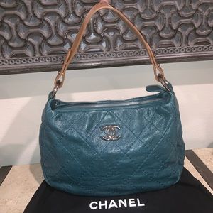 Chanel Teal/Green One Shoulder Bag